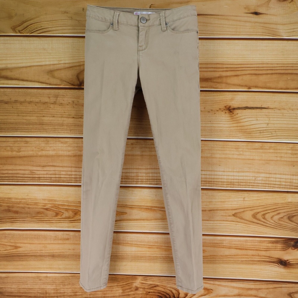 NOBO No Boundaries Chino‎ Pants Low Rise Junior Womens Size 5 Brown Cotton Blend
